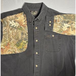 RedHead Shirt Mens XL Black Camo Casual Hunting Outdoors Heavyweight